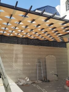 مظلات مجدول